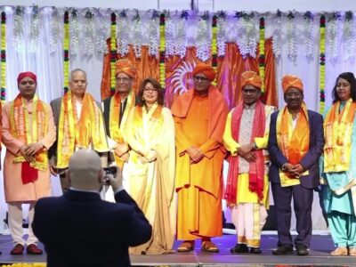 Blessings by Swami Aryavesh to Patron_Chairman_Board of Trustees6