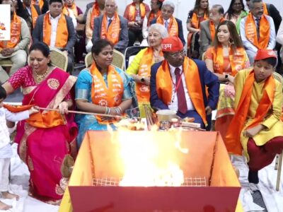 two year youngest boy participation in the havan